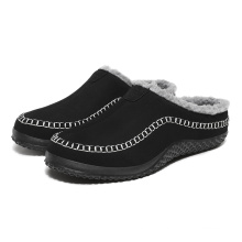 New Winter Warm Comfortable Soft Non-Slip Plush Wear-Resistant Indoor And Outdoor Plus Size 38-48 Men's Slippers